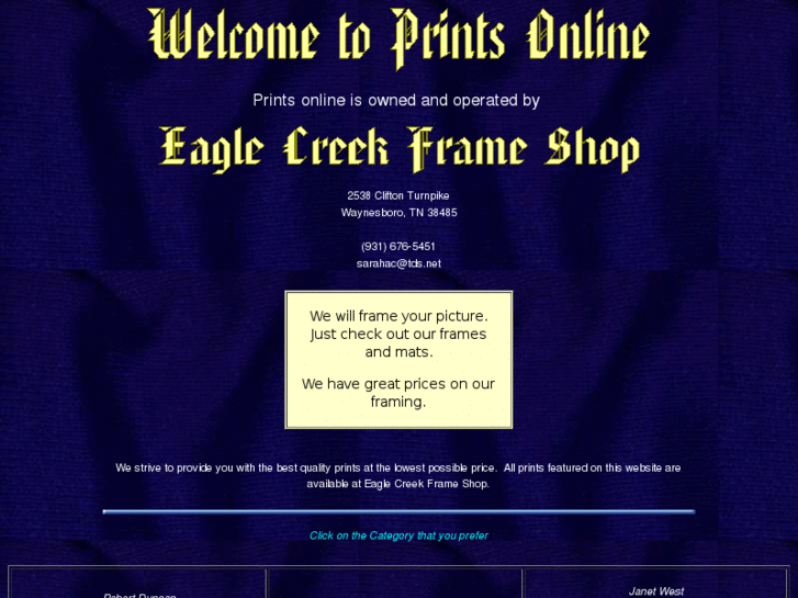 www.eaglecreekframeshop.com