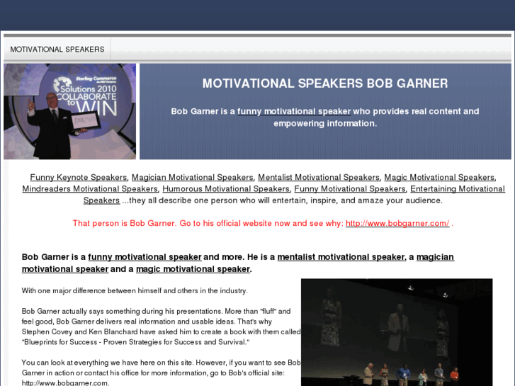www.motivationalspeakersbobgarner.com