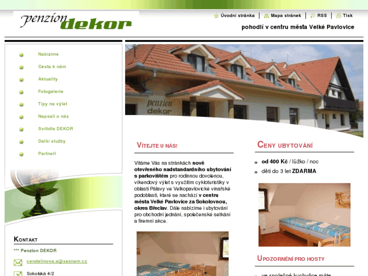 www.ubytovani-velkepavlovice.cz