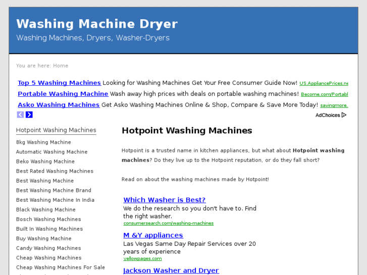 www.washingmachinedryer.net