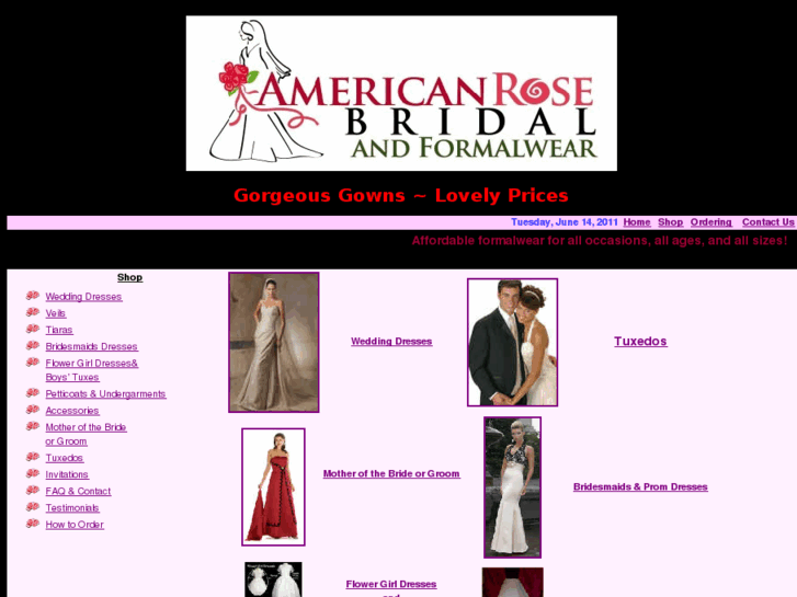 www.americanrosebridal.com