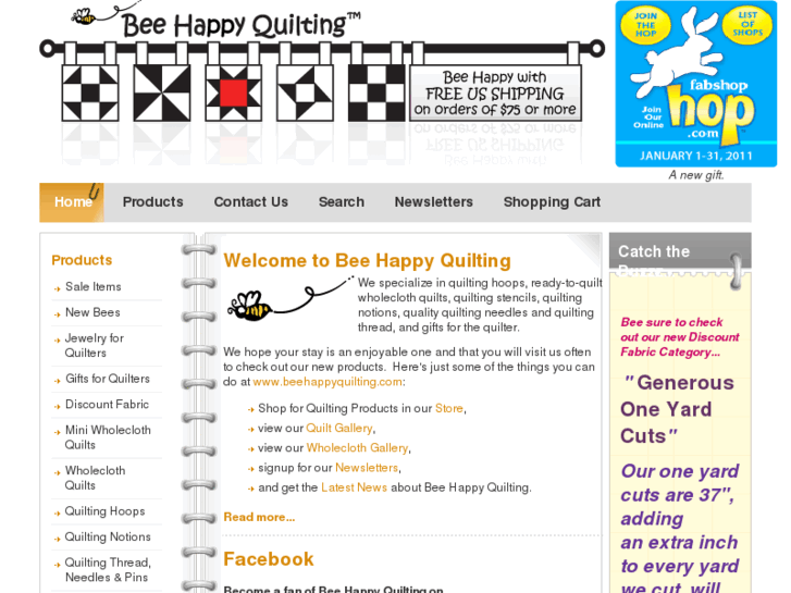 www.beehappyquilting.com