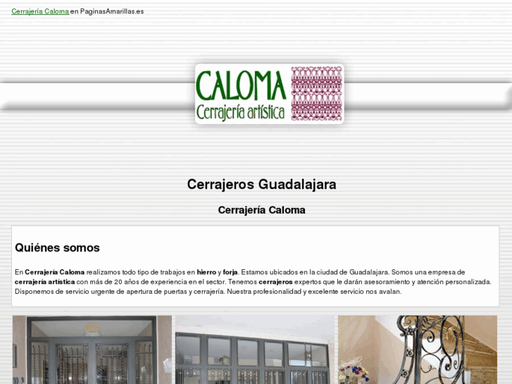 www.cerrajeriacaloma.es