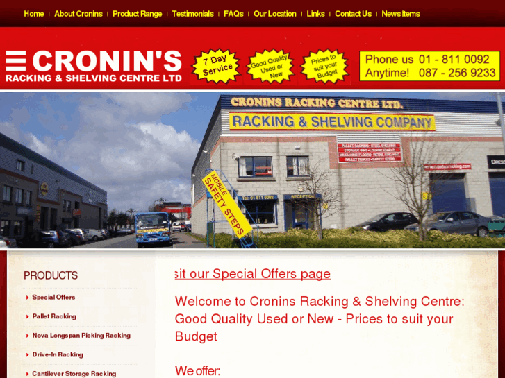 www.croninsracking.com