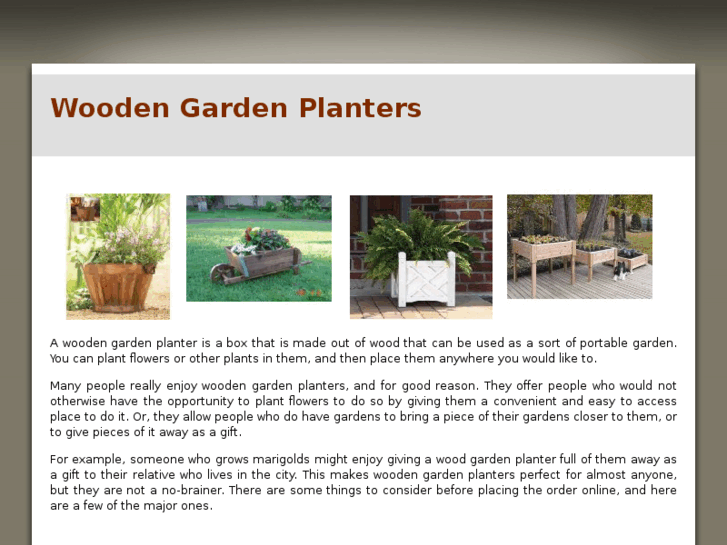 www.woodengardenplanters.com