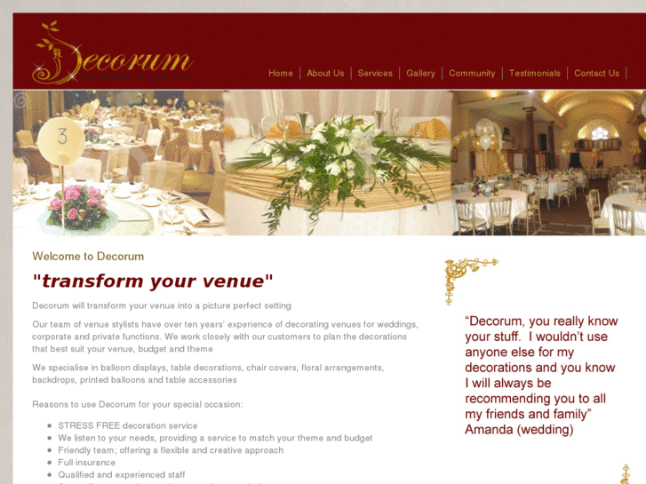 www.decorumweddingsandevents.com