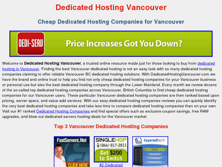 www.dedicatedhostingvancouver.com