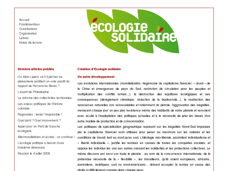 www.ecologie-solidaire.org