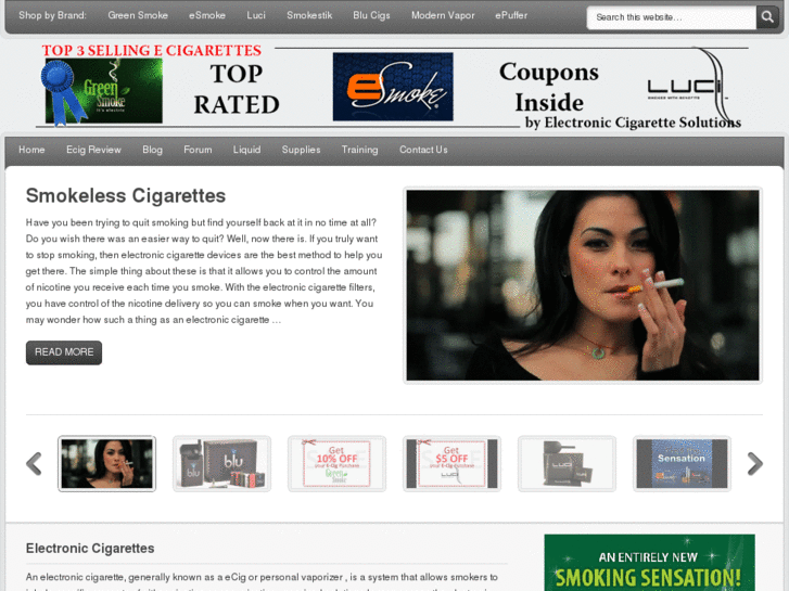 www.electroniccigarettesolutions.com