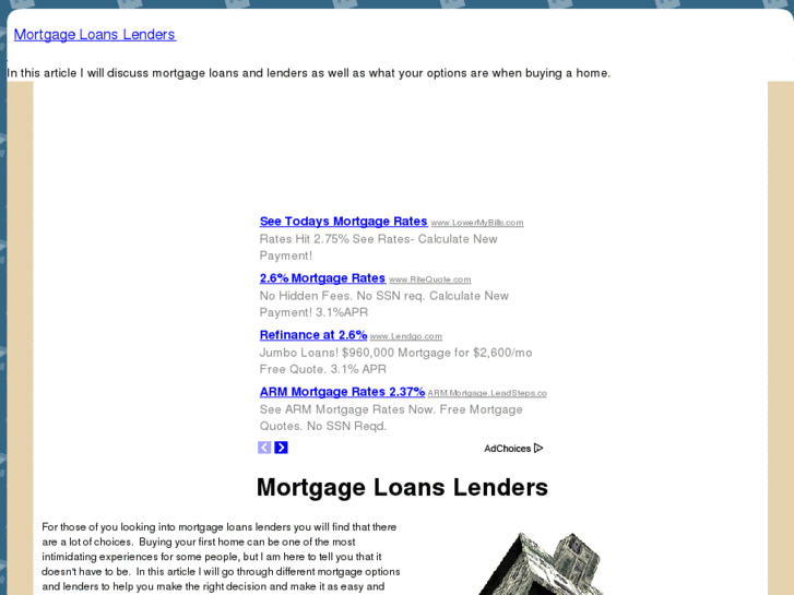 www.mortgageloanslenders.com