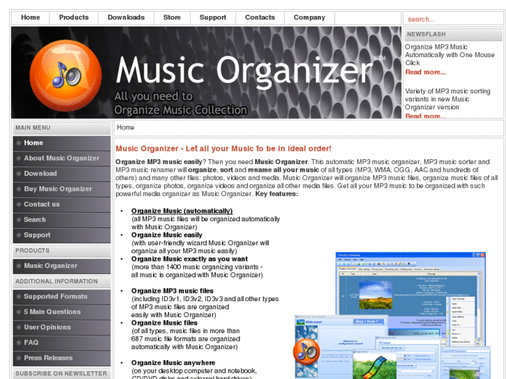 www.music-organizer.net