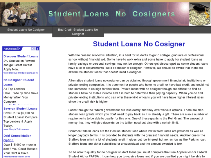 www.studentloansnocosigners.com