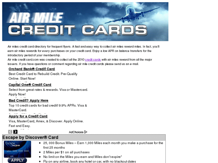 www.air-mile-credit-card.com