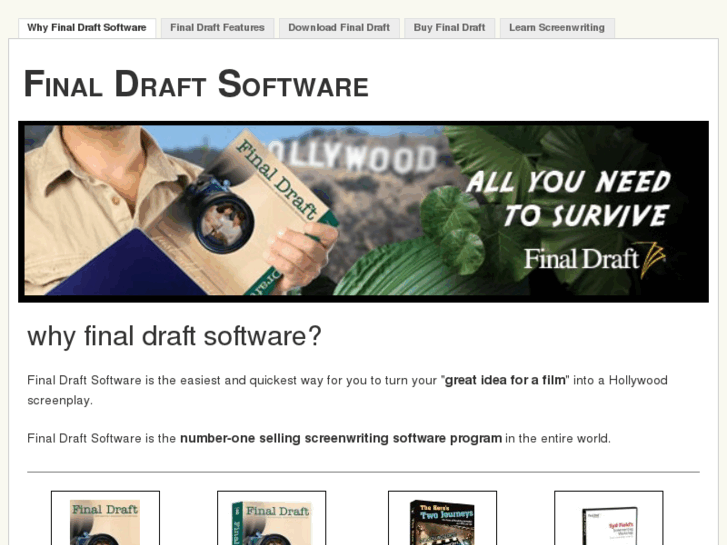 www.finaldraftsoftware.com