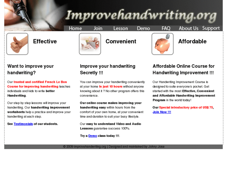 www.improvehandwriting.org