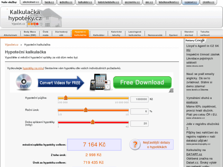 www.kalkulackahypoteky.cz