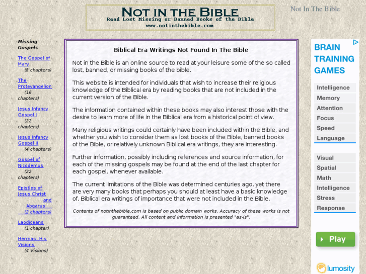 www.notinthebible.com