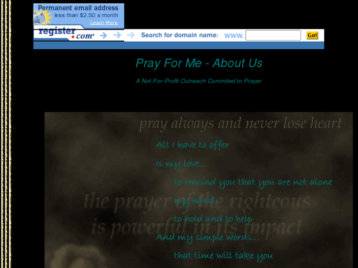 www.prayforme.net