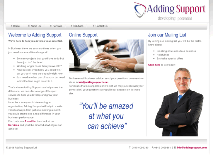 www.addingsupport.com