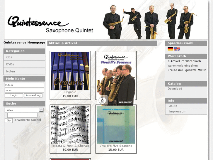 www.saxophonequintet-shop.com