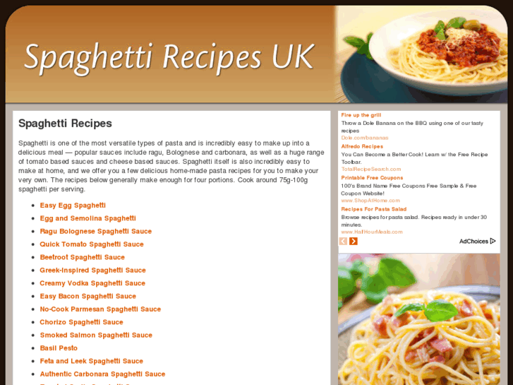 www.spaghettirecipes.co.uk