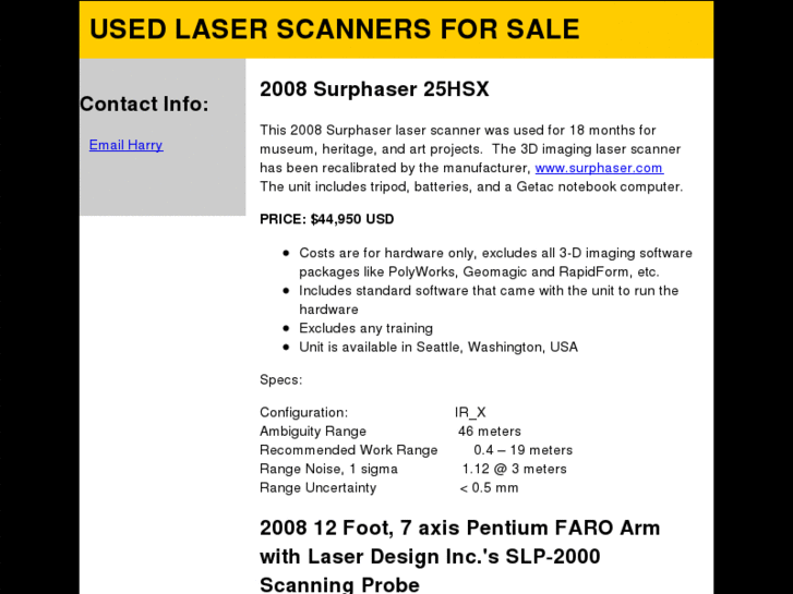 www.usedlaserscanners.com