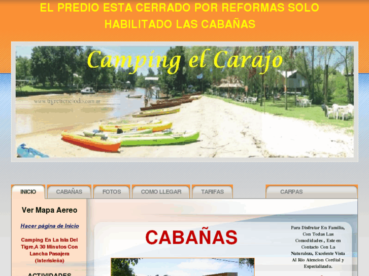 www.campingcarajo.com.ar