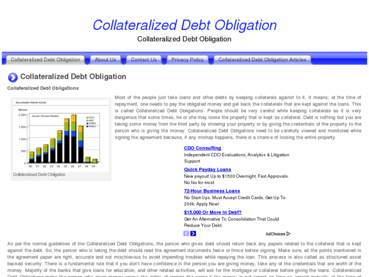 www.collateralizeddebtobligations.org