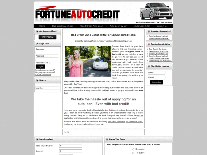 www.fortuneautocredit.com