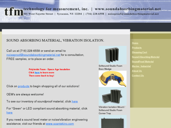 www.soundabsorbingmaterial.net