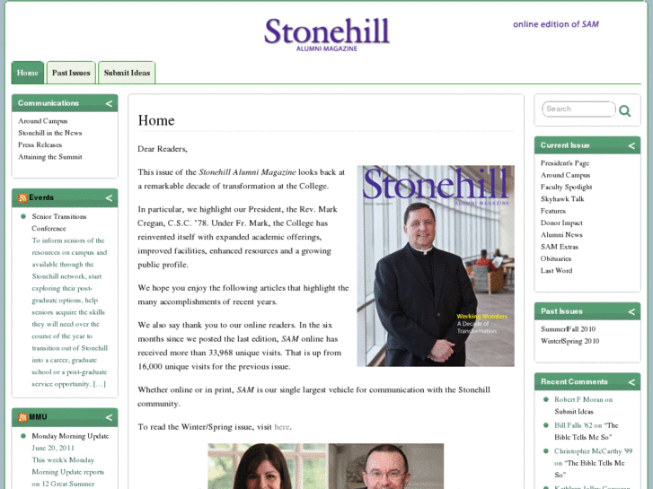 www.stonehillalumnimagazine.org