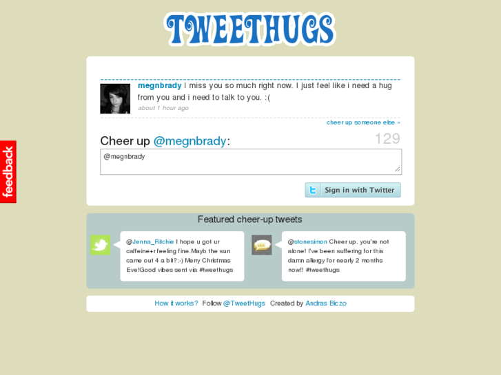 www.tweethugs.com