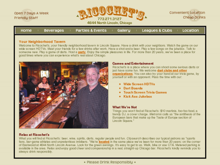 www.ricochetstavern.com