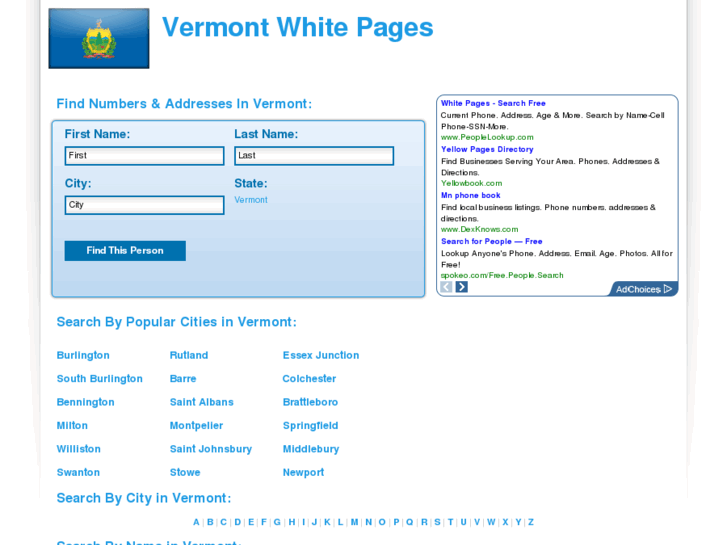 www.vermont-white-pages.com