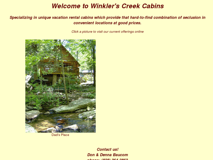 www.winklerscreekcabins.com