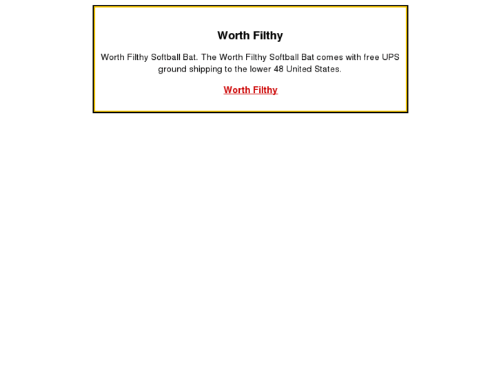 www.worthfilthy.com