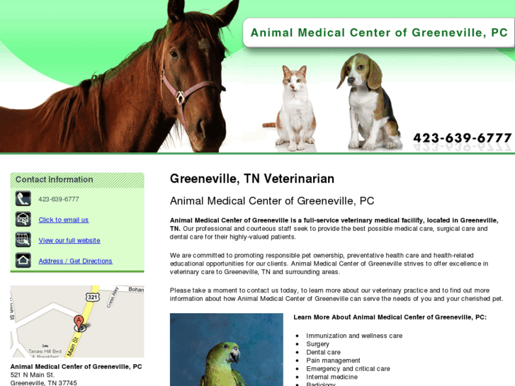 www.animalmedicalcentergreeneville.com