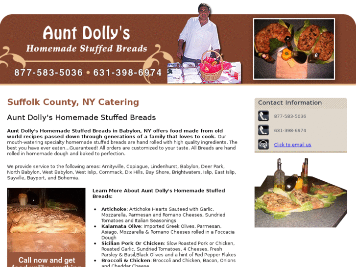 www.auntdollyshomemadestuffedbreads.com