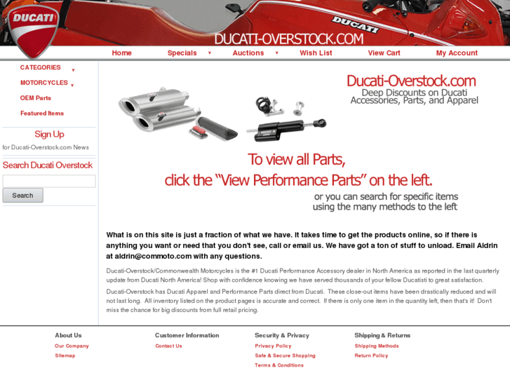 www.ducati-overstock.com