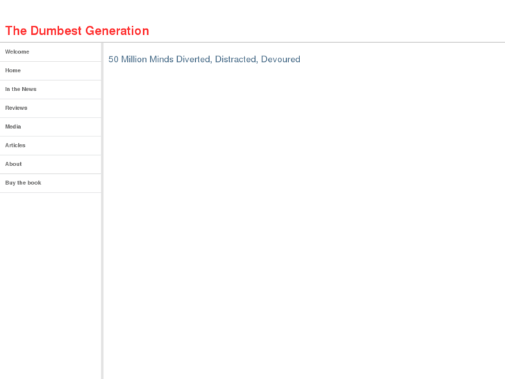 www.dumbestgeneration.com
