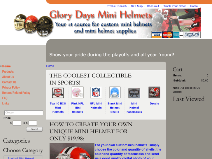 www.glorydaysminihelmets.com