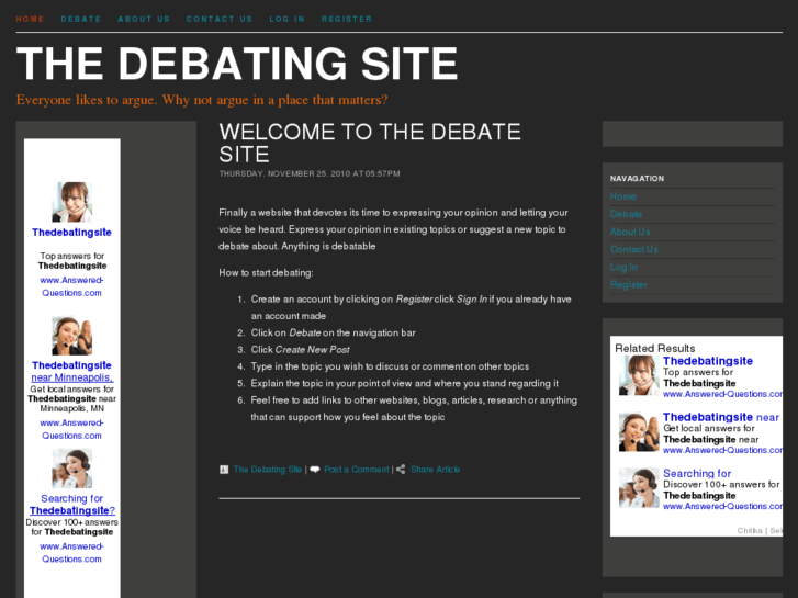 www.thedebatingsite.com