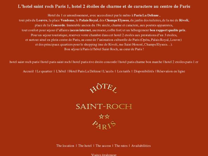 www.hotelsaintroch-paris.com