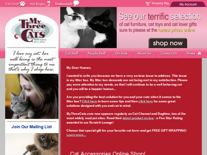 www.mythreecats.com