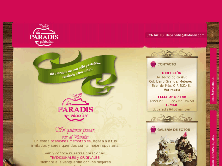 www.pasteleriaduparadis.com