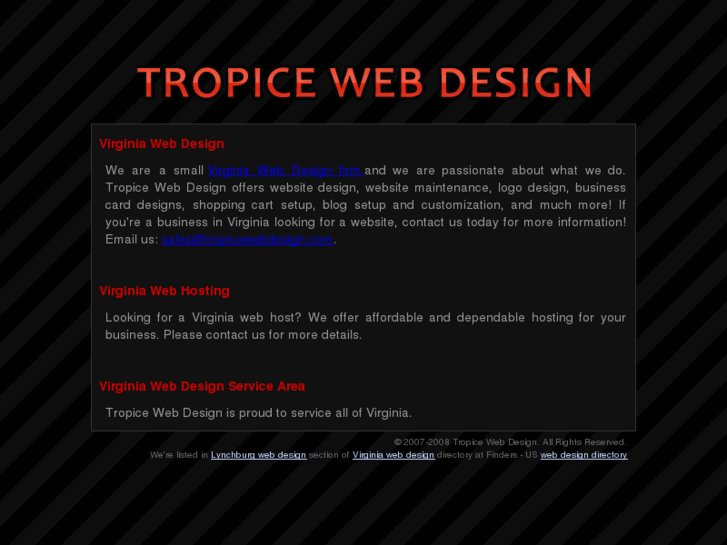 www.tropicewebdesign.com