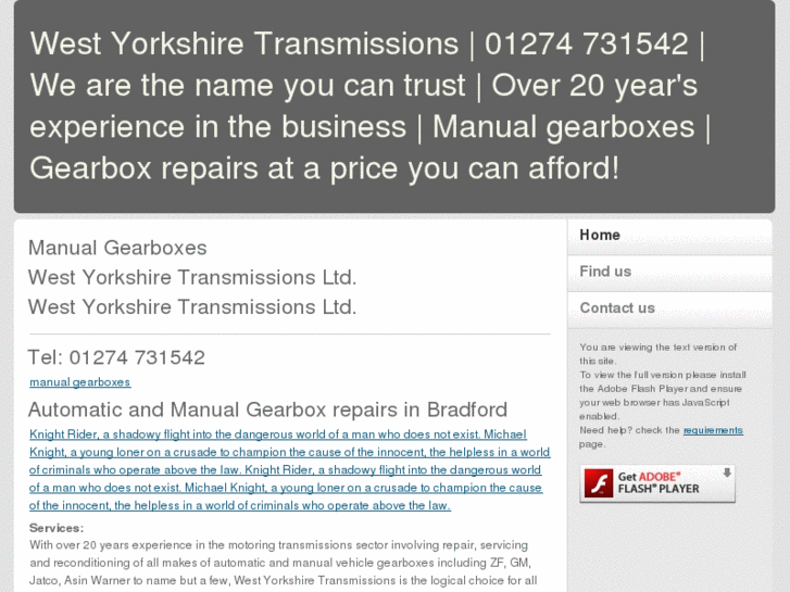 www.westyorkshiretransmissions.com