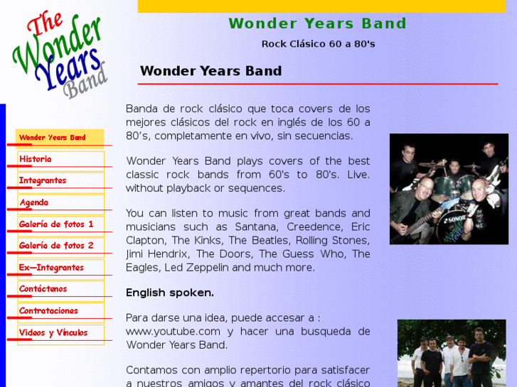 www.wonderyearsband.com