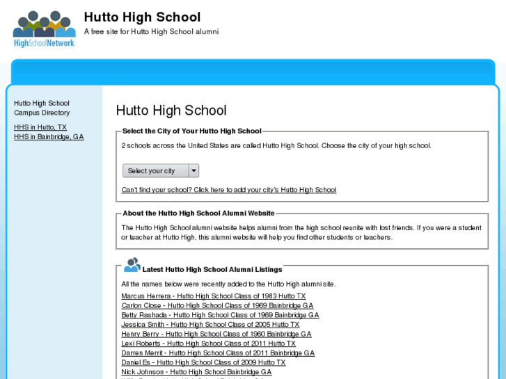 www.huttohighschool.org