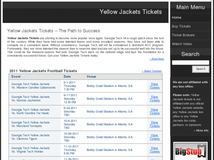 www.yellowjacketstickets.com